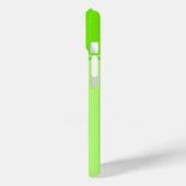 Coques Case-Mate iPhone Monogramme simple et jolie chaux vert rayé (Verso / Gauche)