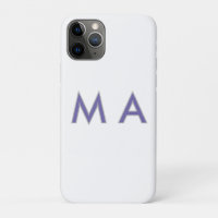 Monogramme simple violet gris ajoutez votre nom mo