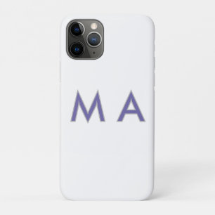 Case-Mate iPhone Case Monogramme simple violet gris ajoutez votre nom mo