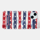 Coques Case-Mate iPhone Monogramme Stars and Stripes (Verso (horizontal))