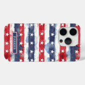 Coques Case-Mate iPhone Monogramme Stars and Stripes (Verso (horizontal))