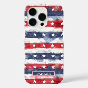 Coques iPhone 16 Pro Monogramme Stars and Stripes