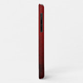 Coques Case-Mate iPhone Monogramme Style Rustique Rouge Grunge (Dos/Gauche)