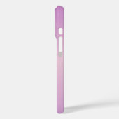 Coques Case-Mate iPhone Monogramme superposé unique | Rose lavande doux (Verso / Gauche)