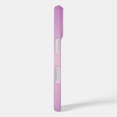 Coques Case-Mate iPhone Monogramme superposé unique | Rose lavande doux (Verso / Droite)