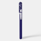 Coques Case-Mate iPhone Monogramme sur mesure de la Parties scintillant bl (Verso / Gauche)