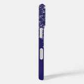 Coques Case-Mate iPhone Monogramme sur mesure de la Parties scintillant bl (Verso / Droite)