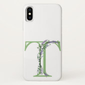 Coques Case-Mate iPhone Monogramme T Lavande Eucalyptus (Dos)