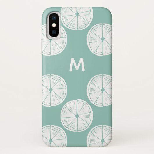 Coques Case-Mate iPhone Monogramme | Taco à propos de l'amour | Patte Turq (Dos)