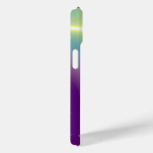 Coques Case-Mate iPhone MONOGRAMME TALISMAN BLEU Turquoise, Blanc violet (Verso / Droite)