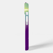 Coques Case-Mate iPhone MONOGRAMME TALISMAN BLEU Turquoise, Blanc violet (Verso / Gauche)