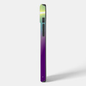 Coques Case-Mate iPhone MONOGRAMME TALISMAN BLEU Turquoise, Blanc violet (Verso / Gauche)