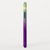 Coques Case-Mate iPhone MONOGRAMME TALISMAN BLEU Turquoise, Blanc violet (Dos/Droite)