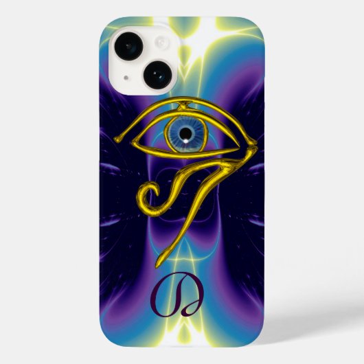 Coques Case-Mate iPhone MONOGRAMME TALISMAN BLEU Violet Violet Blanc viole (Verso)