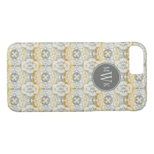 Coques Case-Mate iPhone Monogramme | Tapestry Rosette II (Dos (Horizontal))