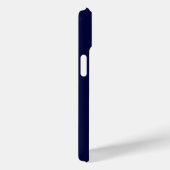 Coques Case-Mate iPhone Monogramme tendance bleu marine gris blanc (Verso / Droite)