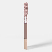 Coques Case-Mate iPhone Monogramme tendance en diamant de cuivre (Verso / Droite)