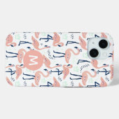 Coques Case-Mate iPhone Monogramme tendance Princesse Flamingo (Verso (horizontal))