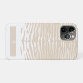 Coques Case-Mate iPhone Monogramme Tigre Blanc (Dos (Horizontal))