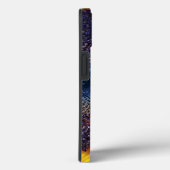 Coques Case-Mate iPhone Monogramme Tournesol jaune Closeup avec initiales (Verso / Droite)