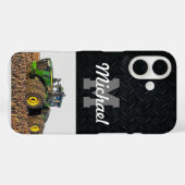 Coques Case-Mate iPhone Monogramme Tracteur Agriculture Tillage Hommes Équ (Verso (horizontal))