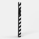 Coques Case-Mate iPhone Monogramme trio classique noir blanc Chevron (Dos/Droite)