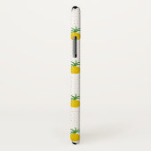 Coques Case-Mate iPhone Monogramme tropical d'or des ananas | (Dos/Droite)