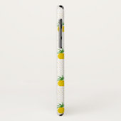 Coques Case-Mate iPhone Monogramme tropical d'or des ananas | (Dos/Gauche)