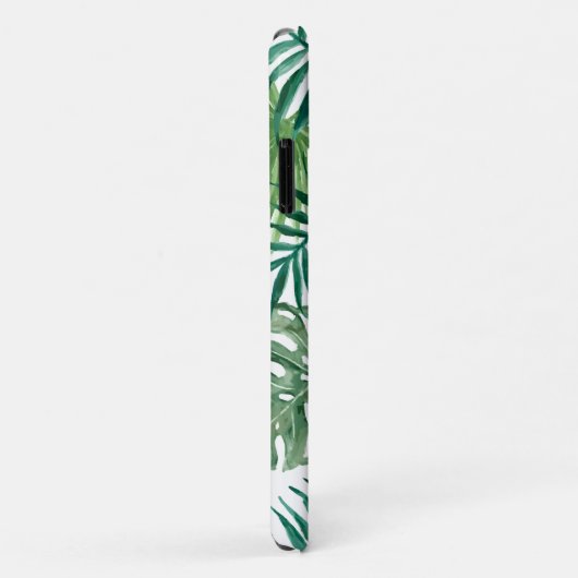 Coques Case-Mate iPhone Monogramme Tropical Jungle Palm Feuille Motif (Dos/Droite)