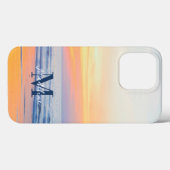 Coques Case-Mate iPhone Monogramme tropical océanique (Verso (horizontal))