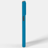 Coques Case-Mate iPhone Monogramme Turquoise (Verso / Droite)