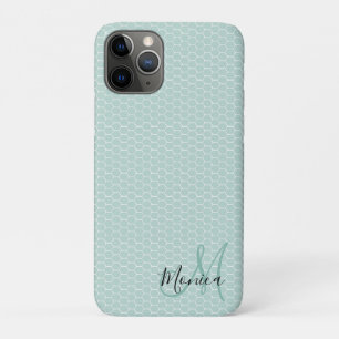 Case-Mate iPhone Case Monogramme Turquoise Honeypeb