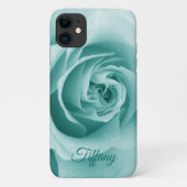 Coques Case-Mate iPhone Monogramme Turquoise Rose iPhone (Dos)