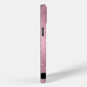 Coques Case-Mate iPhone Monogramme Twinkle Ombre - rose (Verso / Droite)