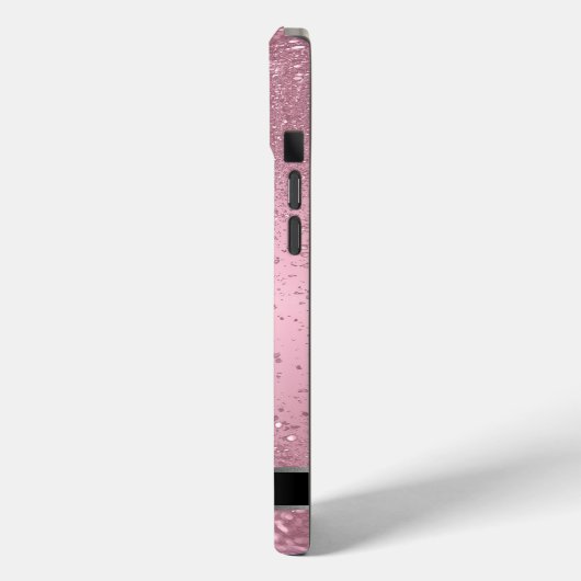 Coques Case-Mate iPhone Monogramme Twinkle Ombre - rose (Verso / Gauche)