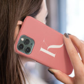 Coques Case-Mate iPhone Monogramme Typographie Blush Rose Feminine Girls