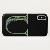 Coques Case-Mate iPhone Monogramme U Lavender Eucalyptus (Dos (Horizontal))