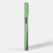 Coques Case-Mate iPhone Monogramme unique caricature noix de cou vert (Verso / Droite)