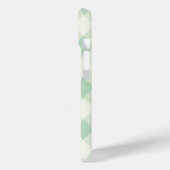 Coques Case-Mate iPhone Monogramme unique encadré sur la menthe et la En v (Verso / Gauche)
