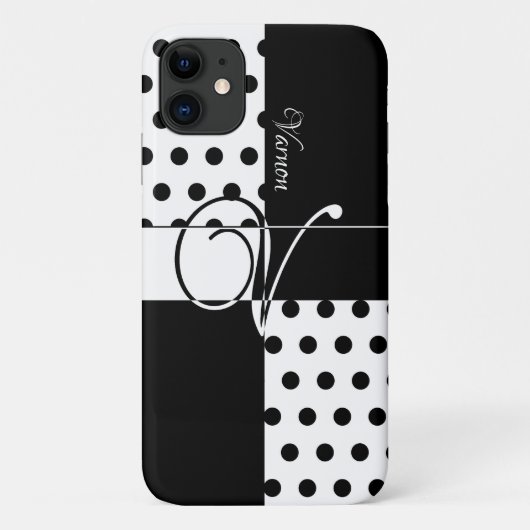 Coques Case-Mate iPhone Monogramme V (Dos)