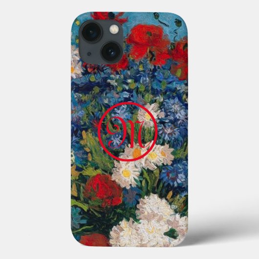 Coques Case-Mate iPhone Monogramme Van Gogh & Elizabeth Flowers - (Verso)
