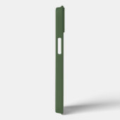 Coques Case-Mate iPhone Monogramme végétal vert minimaliste (Verso / Droite)