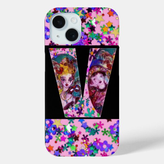 COQUES Case-Mate iPhone MONOGRAMME VÉNÉTIEN VALENTINE V LETTRE (Verso)