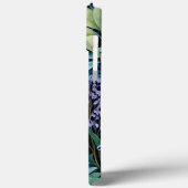 Coques Case-Mate iPhone Monogramme Vert Bleu pourpre Blanc Flore Vert (Verso / Gauche)