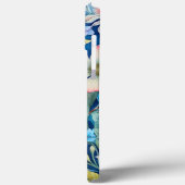 Coques Case-Mate iPhone Monogramme Vert Bleu violet rose Floral Vert (Verso / Gauche)