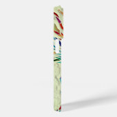 Coques Case-Mate iPhone Monogramme vert botanique (Verso / Droite)