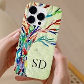 Coques Case-Mate iPhone Monogramme vert botanique