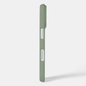 Coques Case-Mate iPhone Monogramme vert de l'élégance de la taille personn (Verso / Droite)