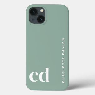 Case-Mate iPhone Case Monogramme vert mignon