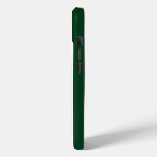 Coques Case-Mate iPhone Monogramme vert moderne (Verso / Gauche)